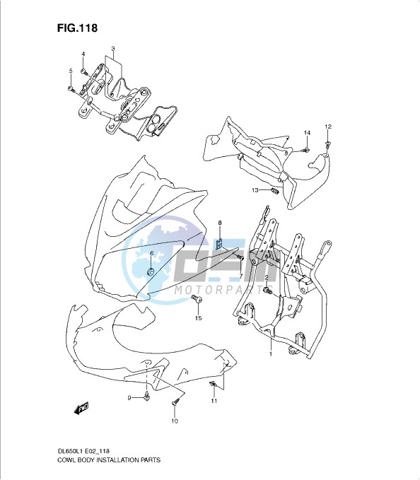 COWL BODY INSTALLATION PARTS