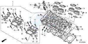 CBR1000RR9 BR / MME SPC - (BR / MME SPC) drawing CYLINDER HEAD