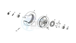 HD 2 125 drawing FRONT WHEEL