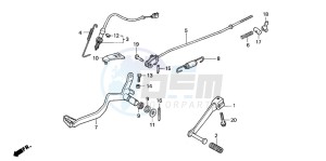 XR125L drawing PEDAL