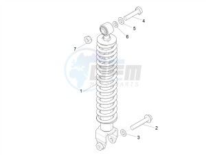 TYPHOON 50 2T EURO 4 (EMEA-APAC) drawing Rear suspension - Shock absorber/s