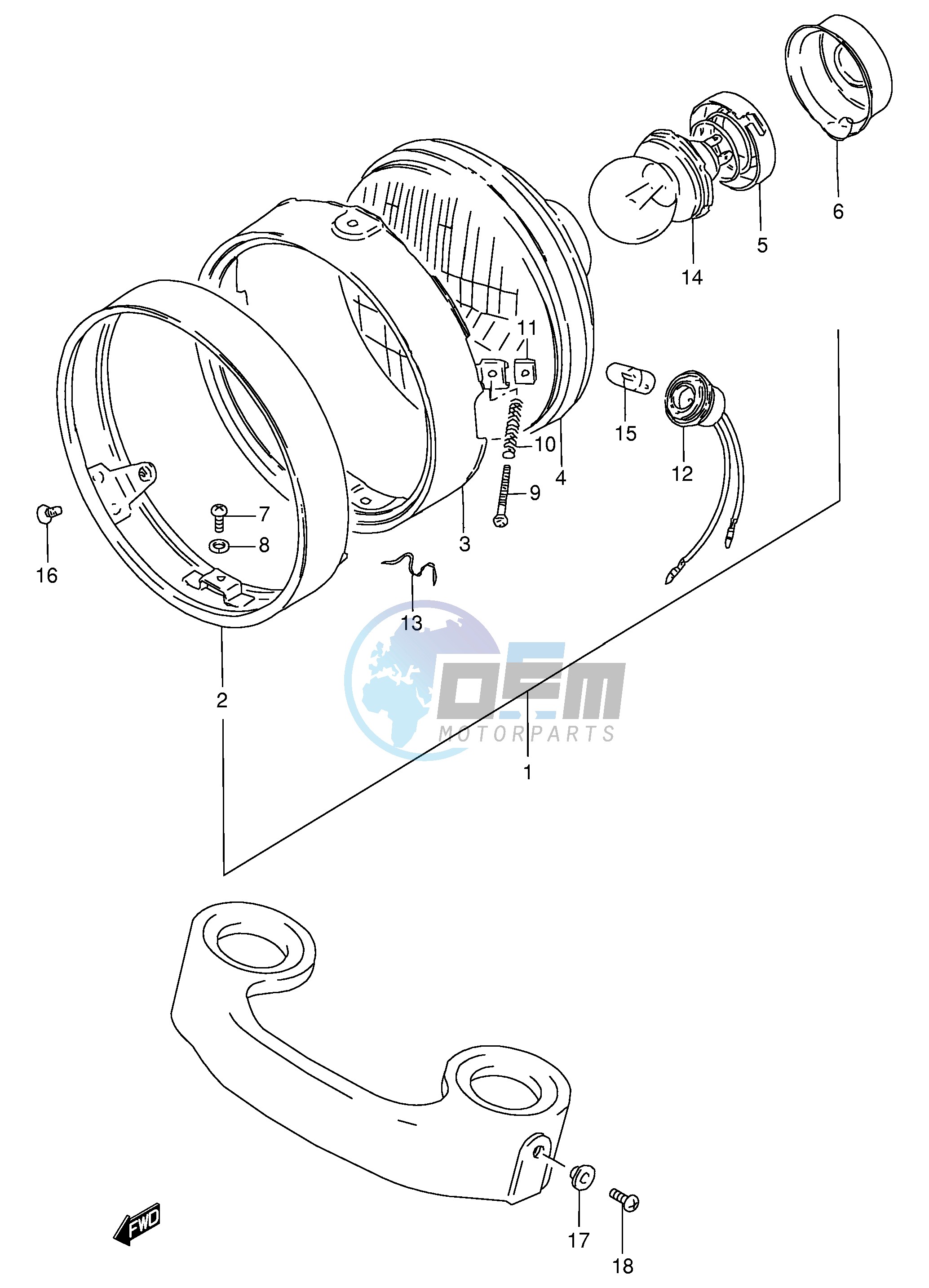 HEADLAMP (E4 F.NO.140198~)