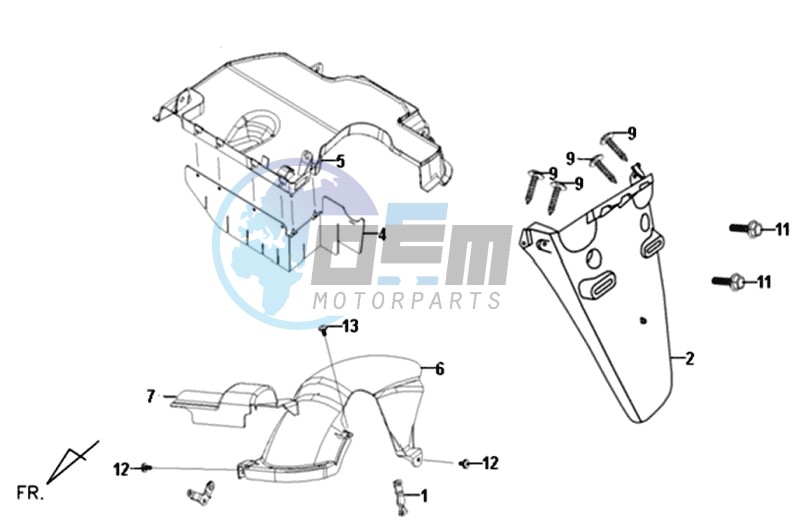 REAR FENDER - MUDGUARD