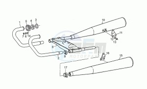 California III 1000 Iniezione Iniezione drawing Exhaust unit