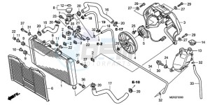 CBF600N9 France - (F / CMF) drawing RADIATOR