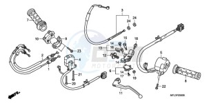 CBR1000RR9 France - (F / CMF TRI) drawing HANDLE LEVER/SWITCH/CABLE