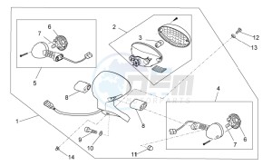 V7 II Special ABS 750 drawing Rear lights