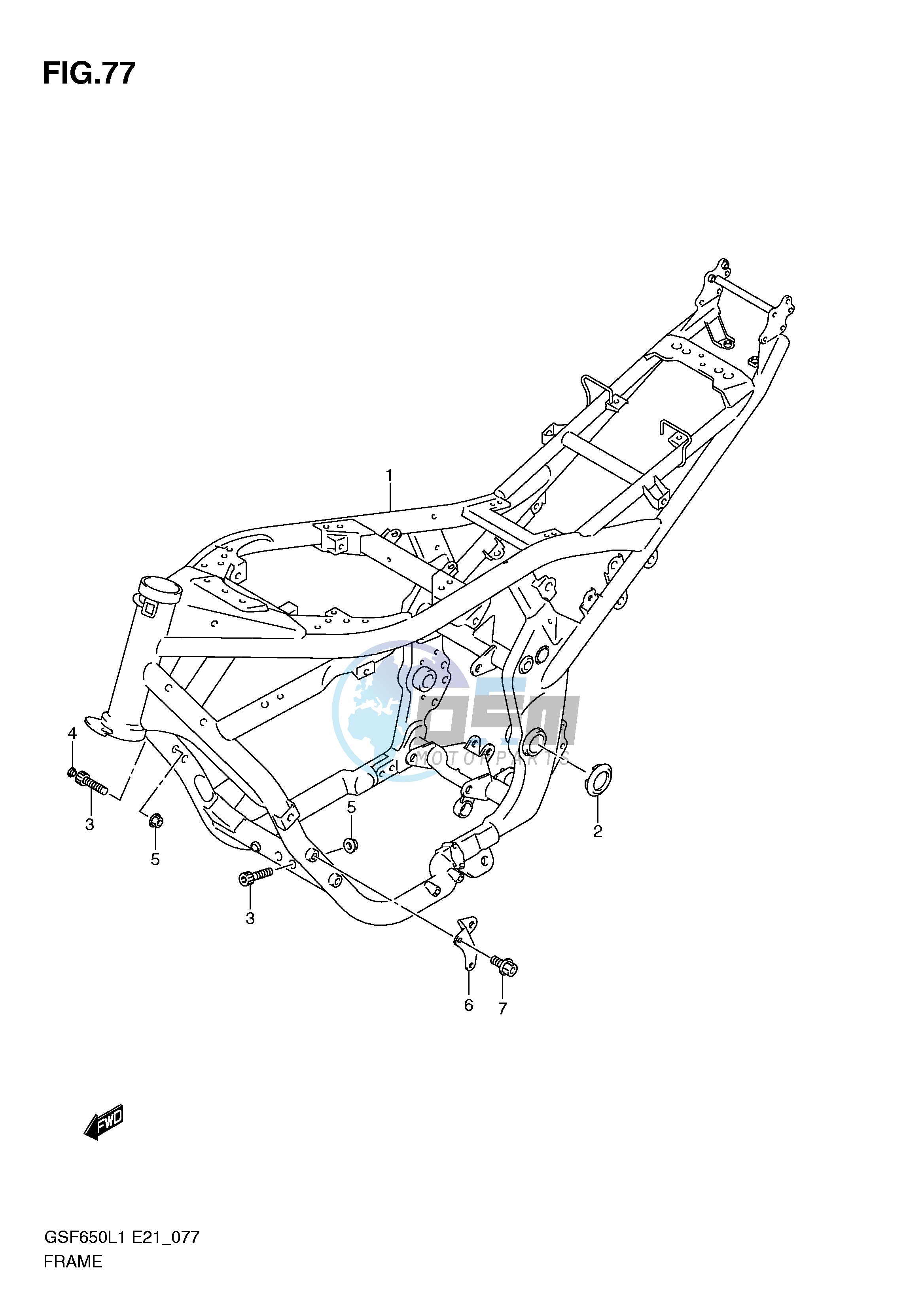 FRAME (GSF650UL1 E21)