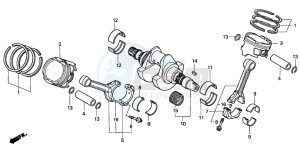 XL1000V VARADERO drawing CRANKSHAFT/PISTON