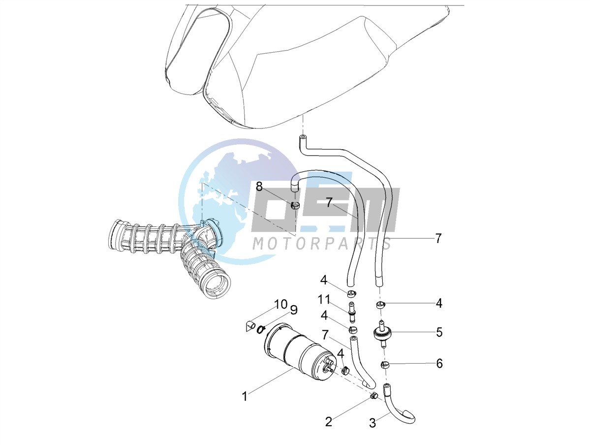 Fuel vapour recover system