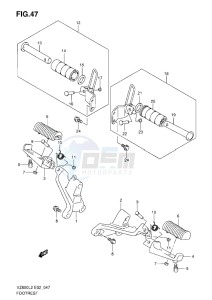 VZ800 drawing FOOTREST