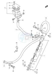 GS500E (E2) drawing REAR MASTER CYLINDER