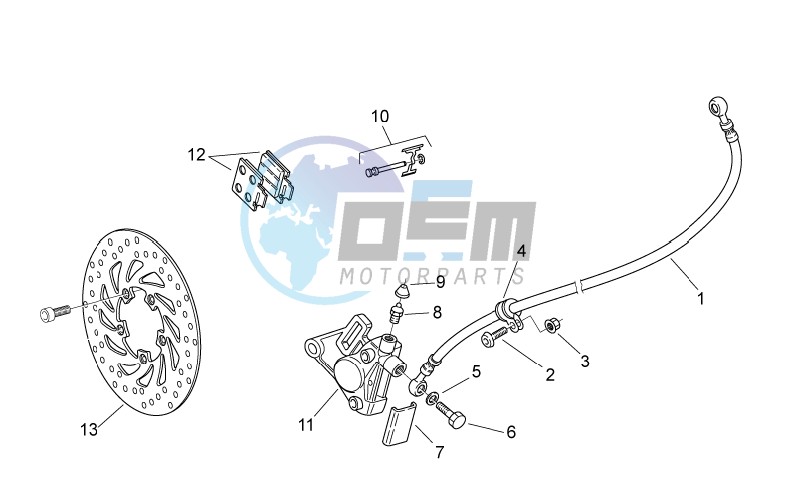 Front brake caliper