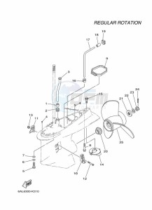 F250GETX drawing PROPELLER-HOUSING-AND-TRANSMISSION-2