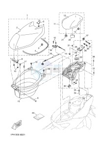 NS50 AEROX R (1PH5 1PH5 1PH5 1PH5 1PH5) drawing SEAT & CARRIER