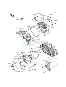 NINJA 300 EX300AGFA XX (EU ME A(FRICA) drawing Engine Cover(s)