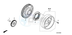 VFR1200FB drawing STARTING CLUTCH