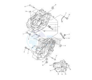 WR R 250 drawing CRANKCASE