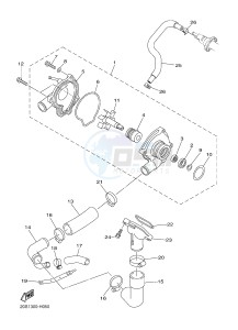 XJ6N 600 XJ6-N (NAKED) (20SR 20SU) drawing WATER PUMP