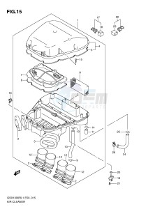 GSX1300R (E50) Hayabusa drawing AIR CLEANER