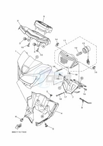 YFM450FWBD KODIAK 450 EPS (BEYK) drawing HEADLIGHT 2