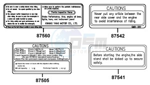 NEW DINK 50 Netherlands drawing Caution Label