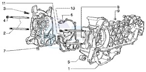 X9 180 Amalfi drawing Crankcase