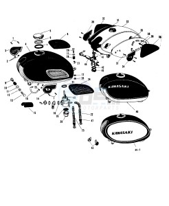 A1 250 SAMURAI drawing FUEL TANK -- 1- -