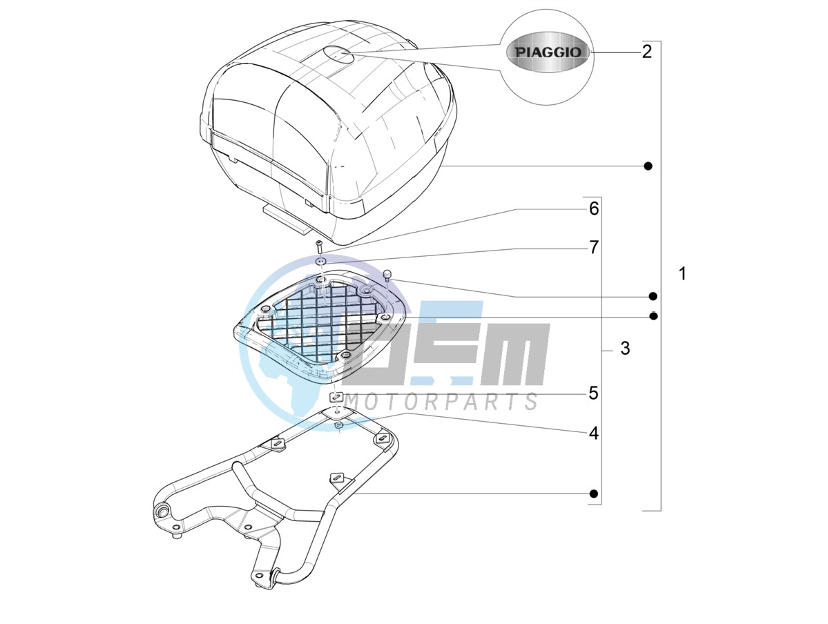 Rear luggage rack