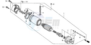 TRX400FA FOURTRAX AT drawing STARTING MOTOR