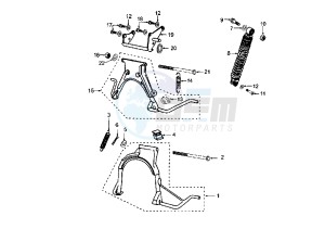 VIVACITY CATALYC - 50 cc drawing REAR SUSPENSION