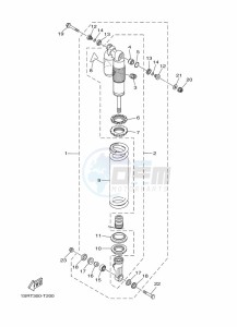 YZ125 (B4XJ) drawing REAR SUSPENSION