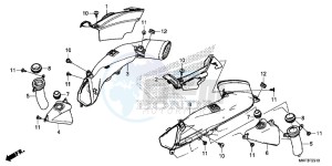 CBR1000S1H 2ED - (2ED) drawing AIR INTAKE DUCT