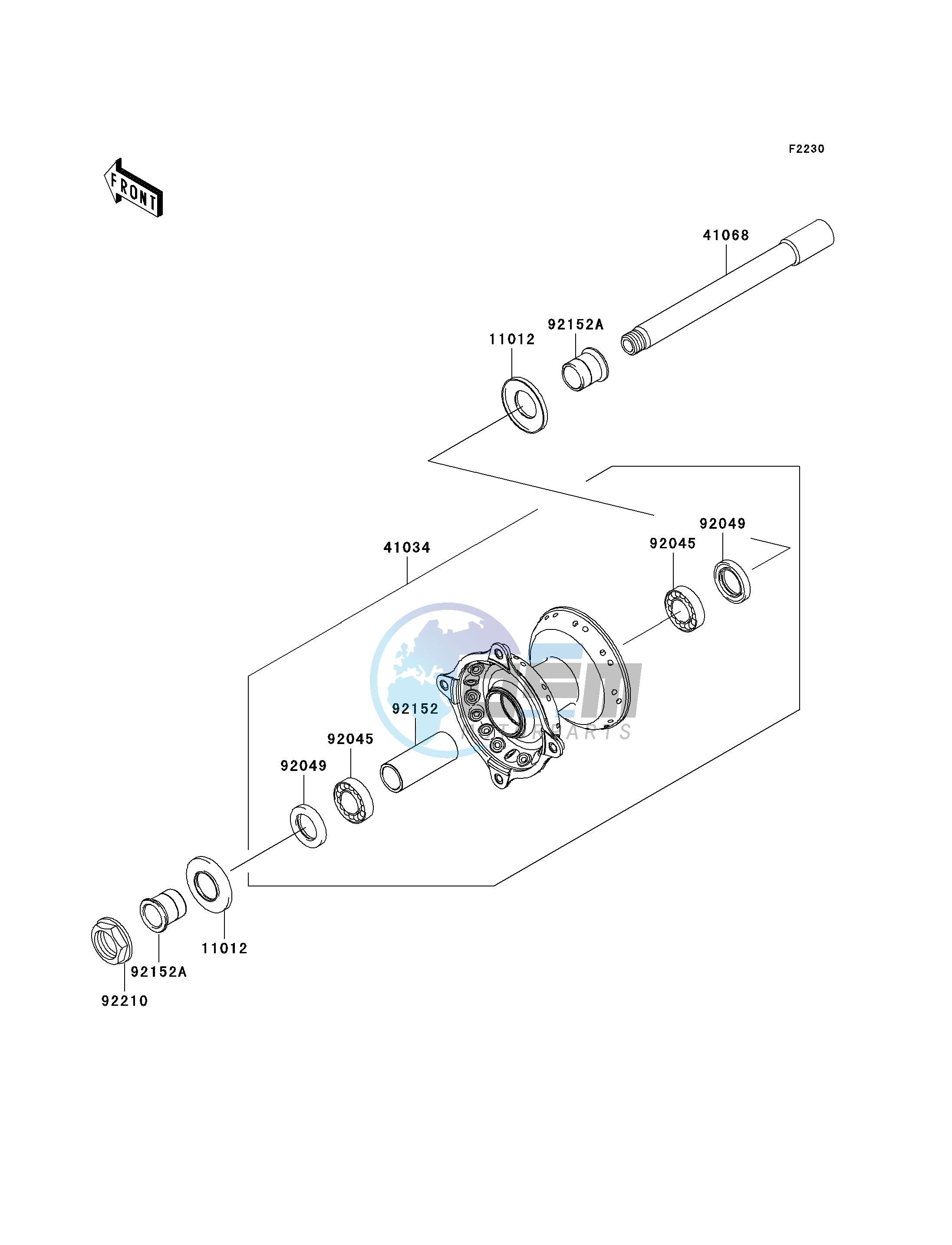 FRONT HUB