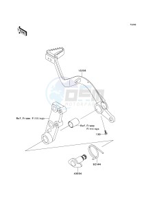 KL 650 E [KLR650] (E8F-E9F) E8F drawing BRAKE PEDAL