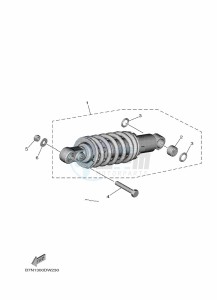 XSR900 MTM890 (BEA7) drawing REAR SUSPENSION