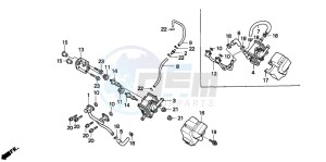 NX650 500 DOMINATOR drawing AIR SUCTION VALVE