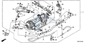 XL1000VB drawing THROTTLE BODY