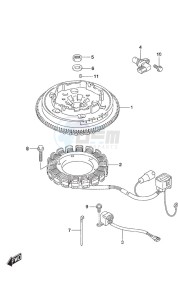 DF 30A drawing Magneto Electric Starter