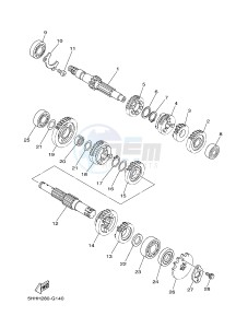 TT-R125 TT-R125LWE (2PTC) drawing TRANSMISSION