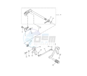 YZF R 125 drawing SHIFT SHAFT