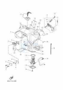 XTZ690 TENERE 700 (BFF2) drawing FUEL TANK