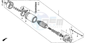 TRX300 FOURTRAX drawing STARTING MOTOR