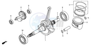 TRX350TE RANCHER ES drawing CRANKSHAFT/PISTON