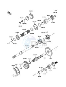 MULE 3010 DIESEL 4x4 KAF950B6F EU drawing Transmission