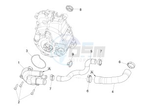 MP3 300 HPE (EMEA, APAC) drawing Cooler pump