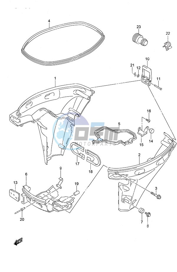 Side Cover Remote Control w/Power Tilt