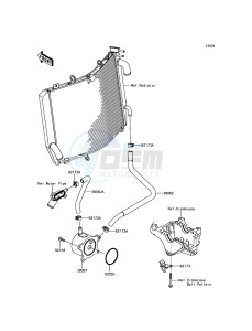 ZZR1400 ABS ZX1400JHF GB XX (EU ME A(FRICA) drawing Oil Cooler