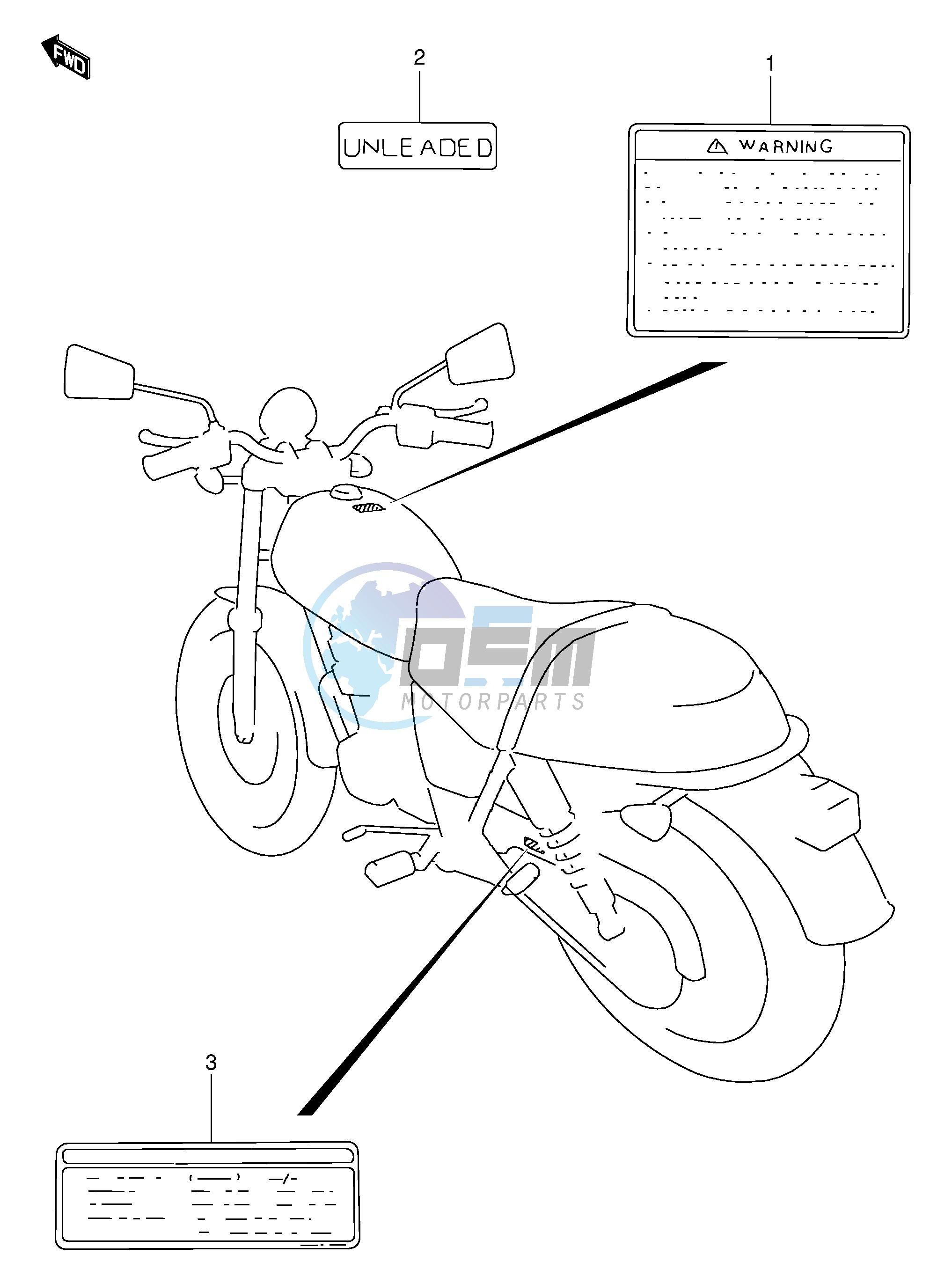 WARNING LABEL (MODEL V W X Y)