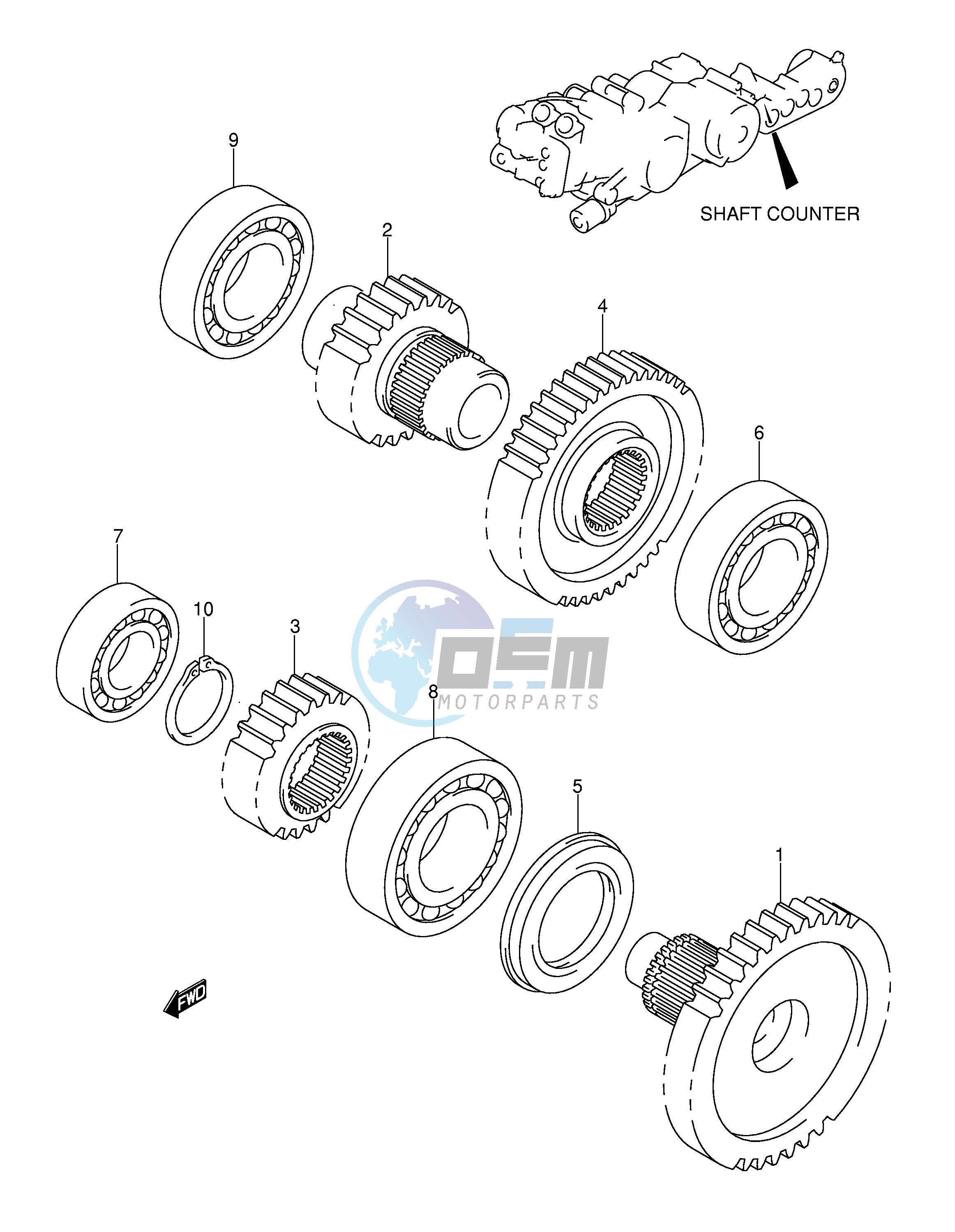 SHAFT COUNTER IDLER (MODEL K3 K4)